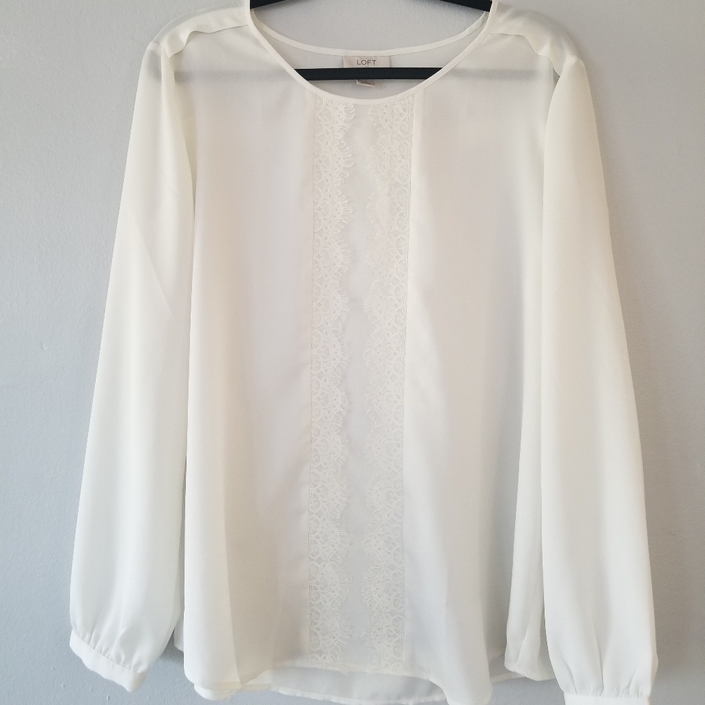 Sheer white top
